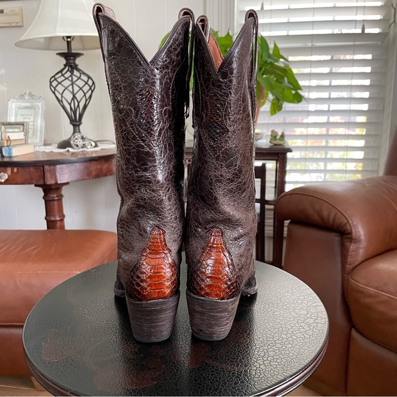 Dan Post Python Western Boots women’s size 7.5M - Picture 3 of 14
